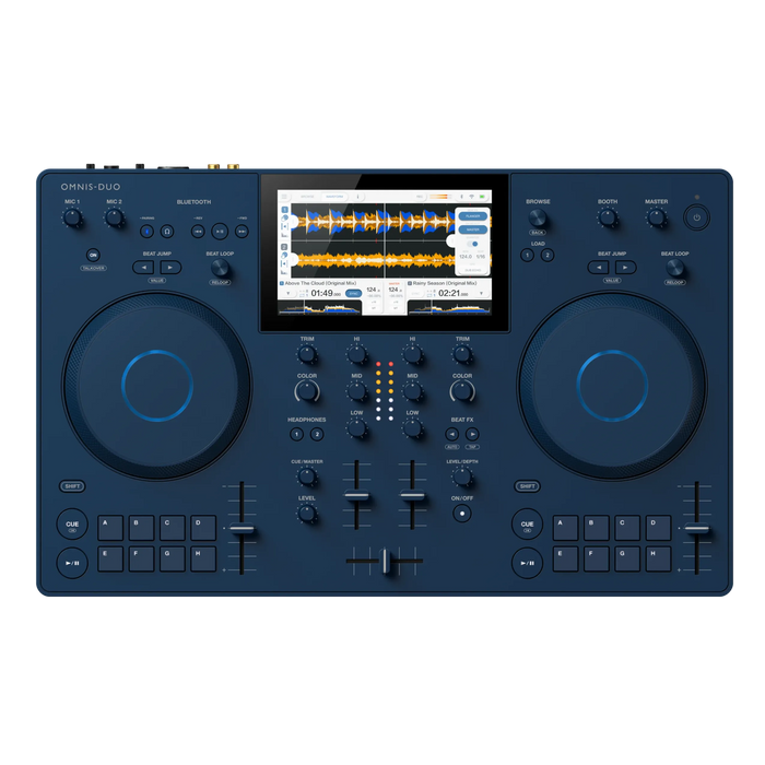 AlphaTheta OMNIS-DUO Portable All-in-One DJ System (Indigo)