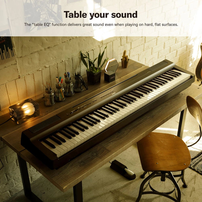 Yamaha P-125AB Digital Piano With 88 Keys (Portable Digital Piano) Adaptor Included