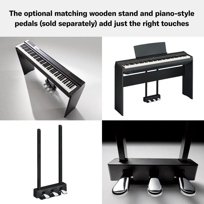 Yamaha P-125AB Digital Piano With 88 Keys (Portable Digital Piano) Adaptor Included