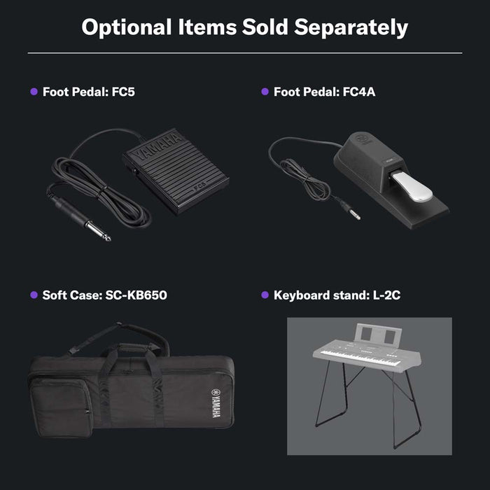 Yamaha PSR‑E483 Portable Keyboard